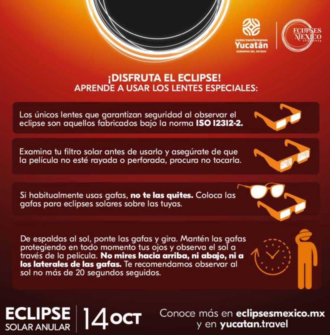 Recomendaciones Para Disfrutar Del Eclipse Solar Anular Y Preservar Su