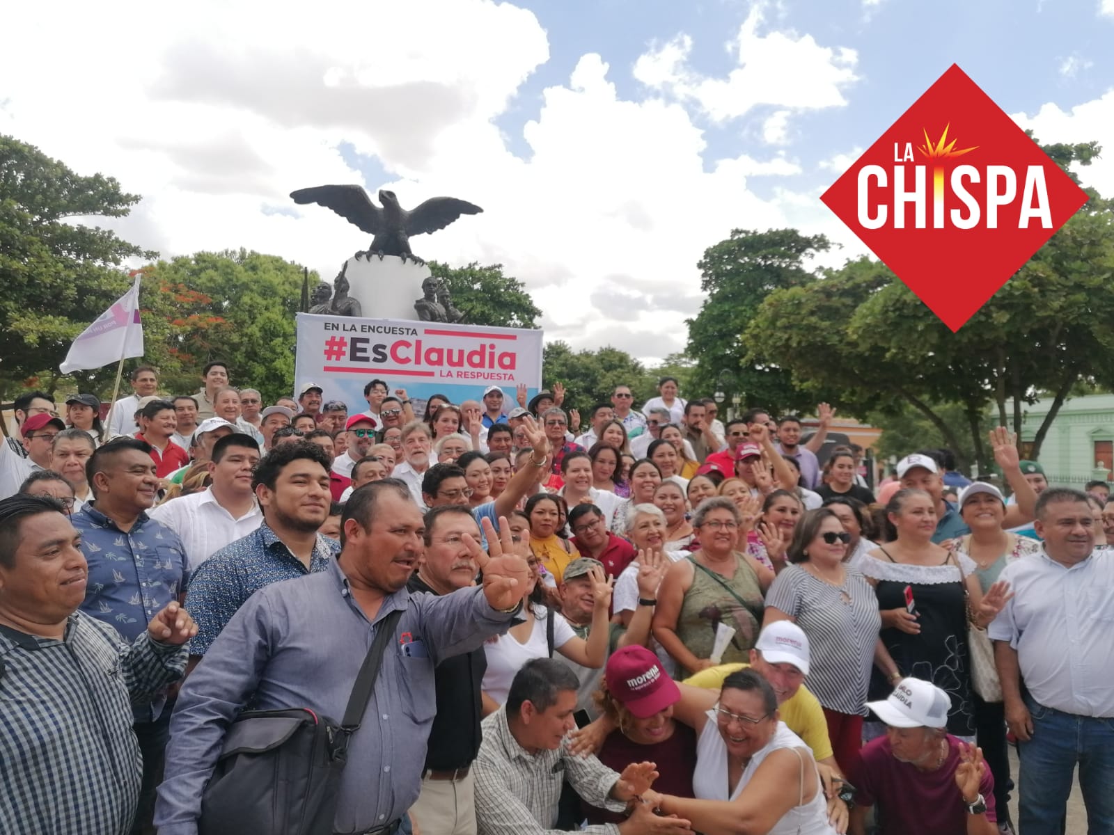 Arrancón de campaña en Yucatán de la red #EsClaudia.