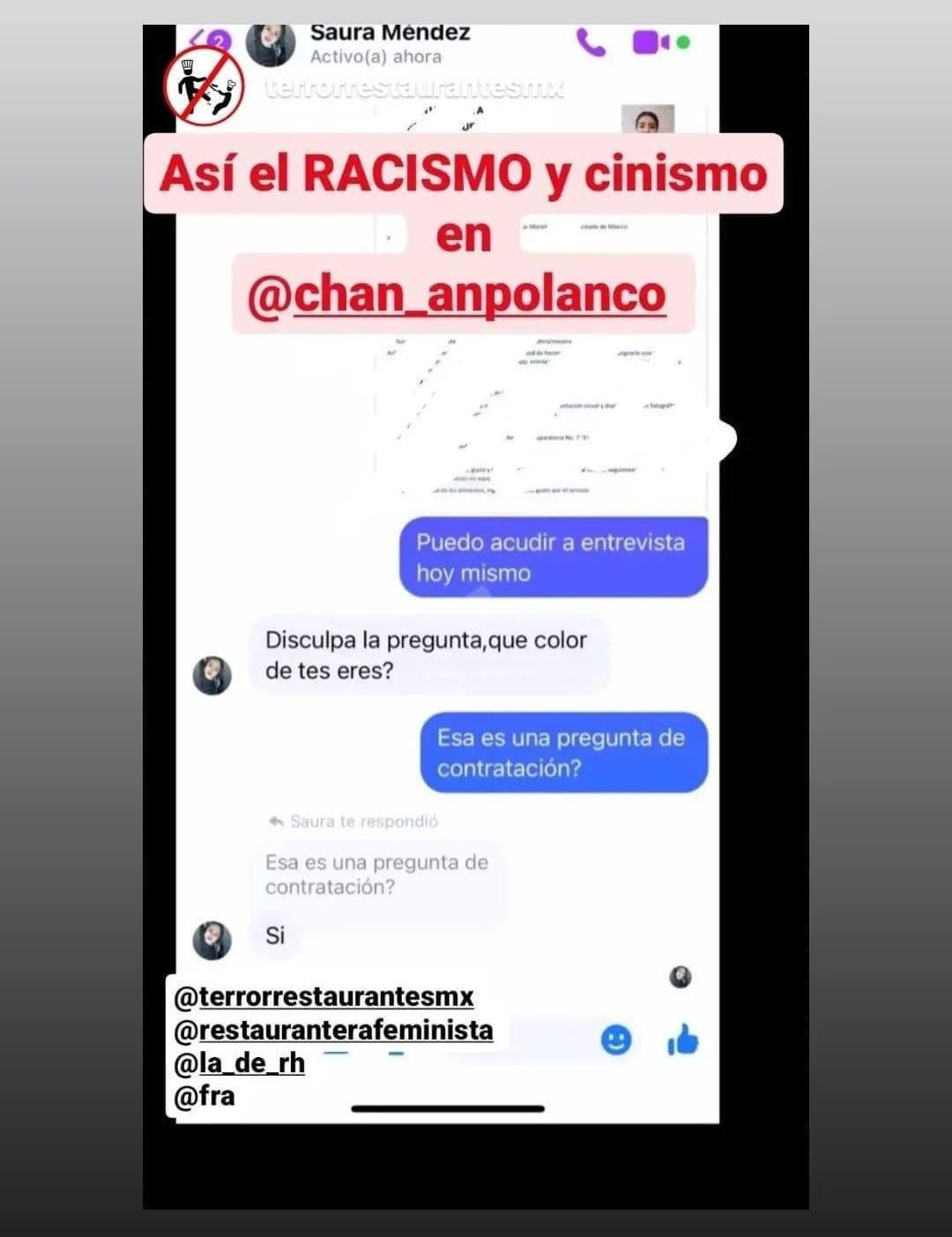 Restaurantes racistas en México causan indignación en redes sociales.
