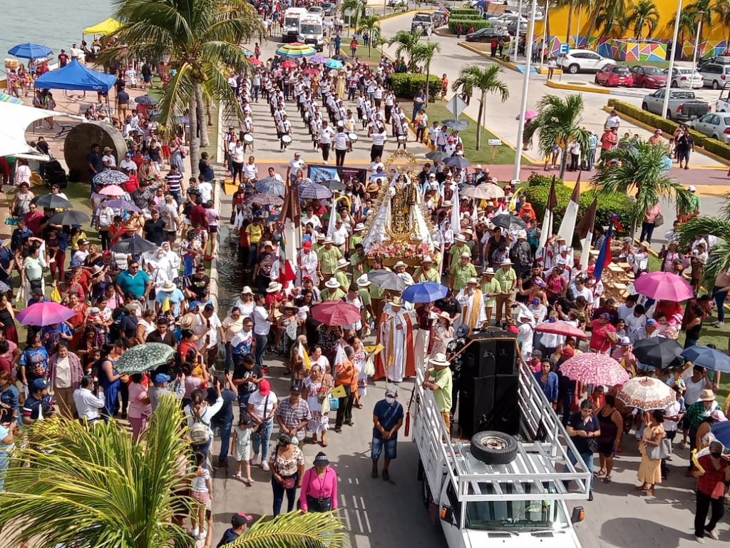 Más de 40 mil personas han visitado a la Virgen del Carmen por las fiestas patronales de Ciudad del Carmen