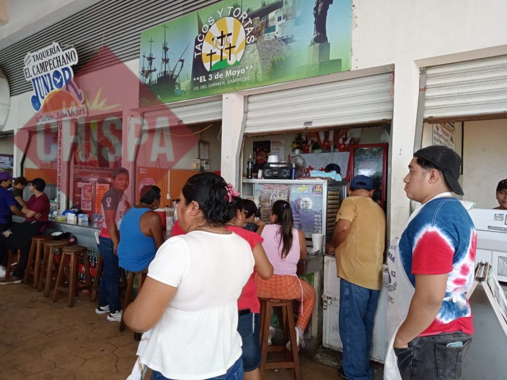 Locatarios de cocina del mercado