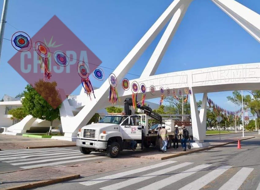 Acondicionan la zona de Playa Norte donde se desarrollará la Feria Carmen 2023
