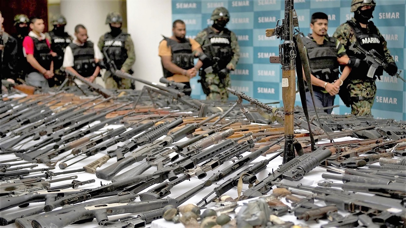Mas del 70% de las armas decomisadas en México provienen de EU