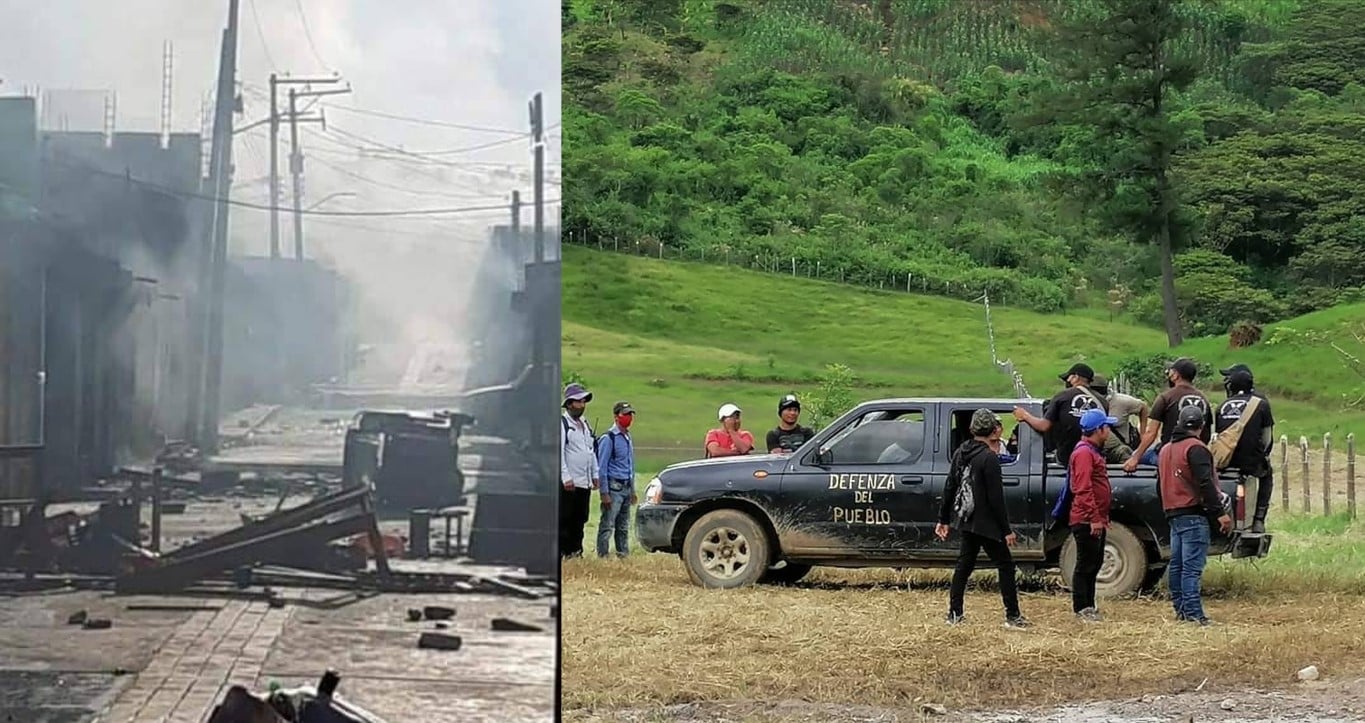 Grupo armado ingresa a Pantelho, Chiapas