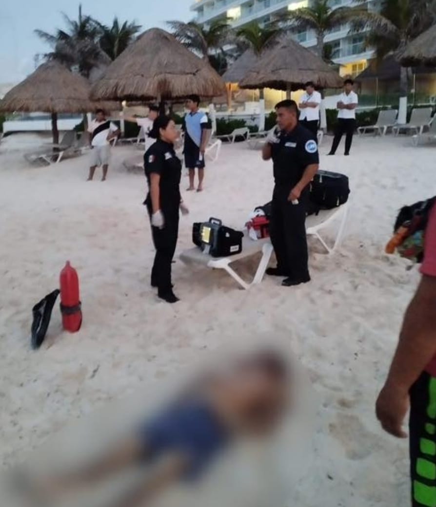 Muere ahogado en el mar de Cancún, hombre tizimileño