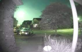 Bola de fuego verde captada en video en Louisiana