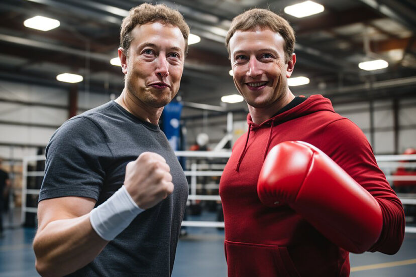 pelea entre Musk y Zuckerberg