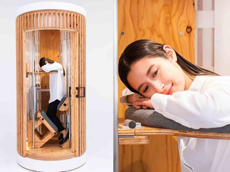 Crean una capsula para dormir en el trabajo