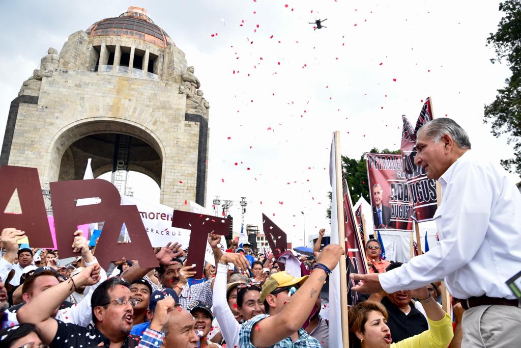 Adán Augusto pide su confianza al pueblo de México, para encabezar la siguiente etapa de la Cuarta Transformación