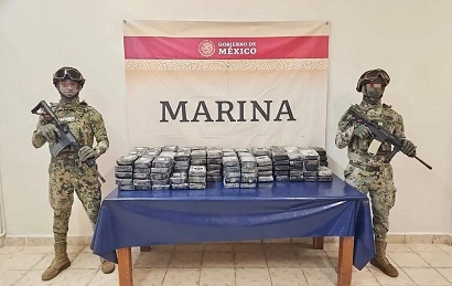Cargamento de cocaína asegurado en Puerto Aventuras