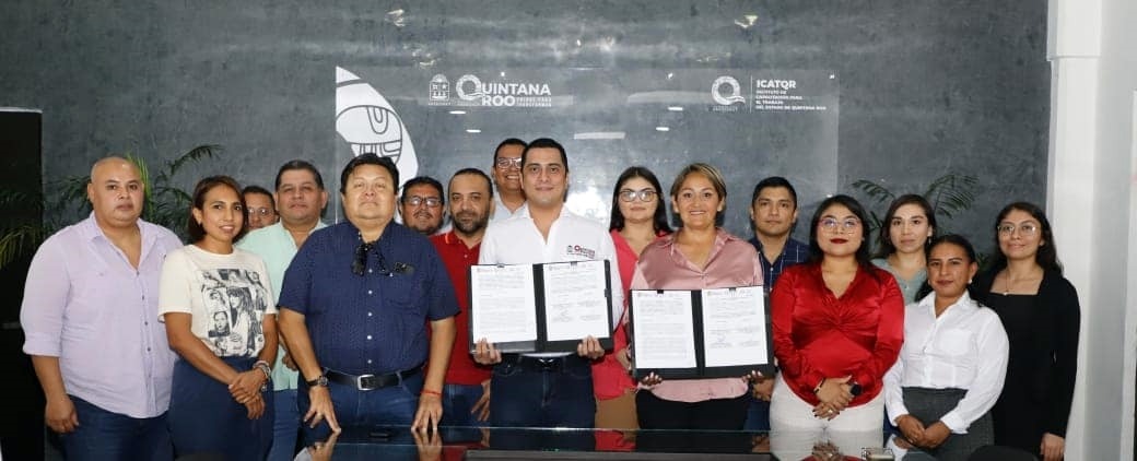 Firma de convenio ICATQR y el Centro de Conciliación Laboral del Estado de Quintana Roo 