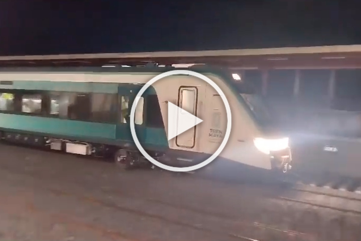 Video: Tren Maya realiza primer recorrido: a un día de que AMLO inaugure el proyecto.
