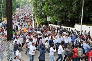 Encabeza Adán Augusto caminata y asamblea informativa en la región de la Frailesca 