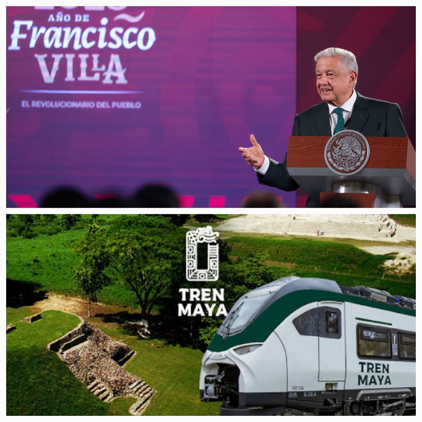 AMLO resalta"El Tren Maya es propiedad del pueblo"