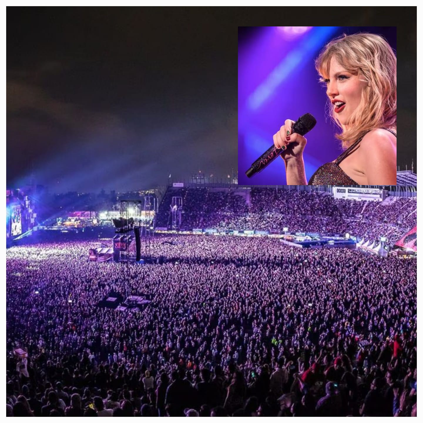 Miles de"Swifties" se reunen en el primer concierto de Taylor Swift