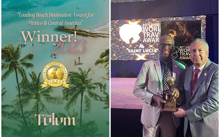Tulum fue premiado en los World Travel Awards 2023