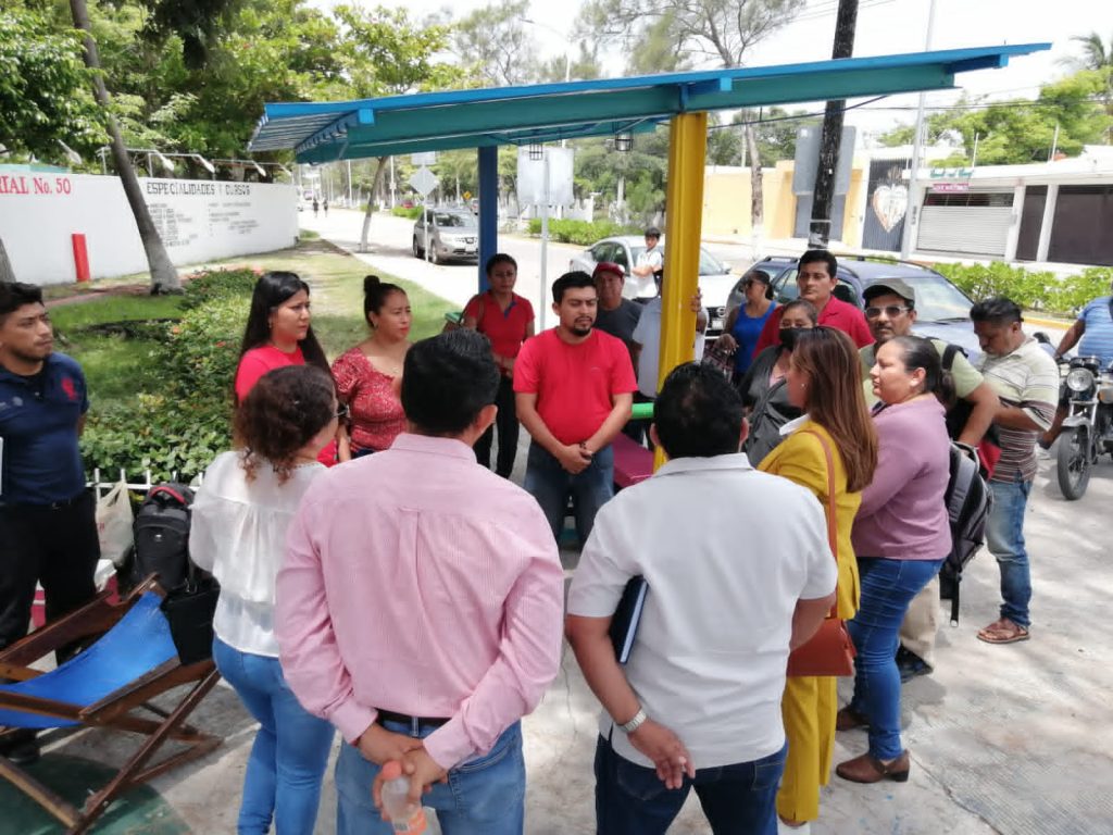 Segundo día de huelga de trabajadores del CECATI 50 de Ciudad del Carmen