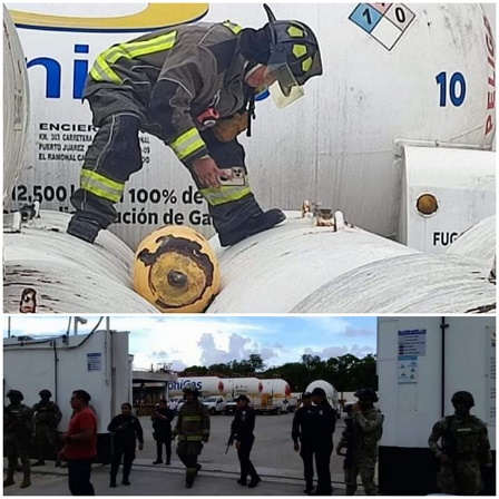 Tanque de gas explota gasera “SoniGas” de Cancún, un muerto y cinco heridos