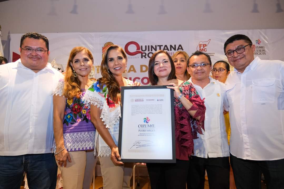 Isla Cozumel ya es Pueblo Mágico: Mara Lezama entrega el nombramiento