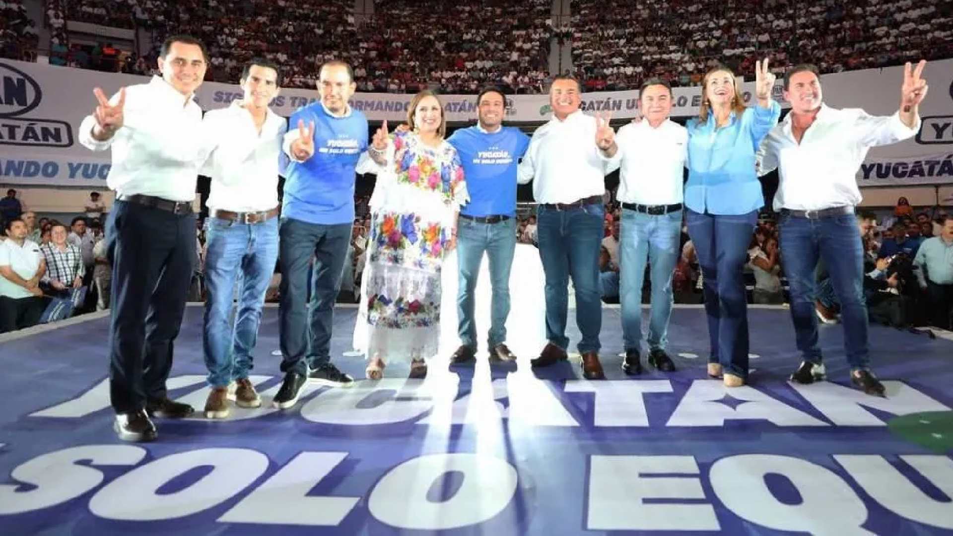 Al grito de "Yucatán un solo equipo" presenta PAN coordinadores de equipo Yucatán