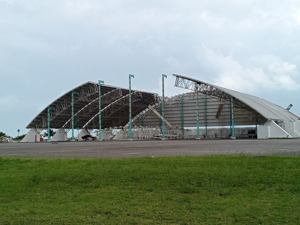 Demuelen Domo del Mar para construir una Cancha Acústica: En Ciudad del Carmen