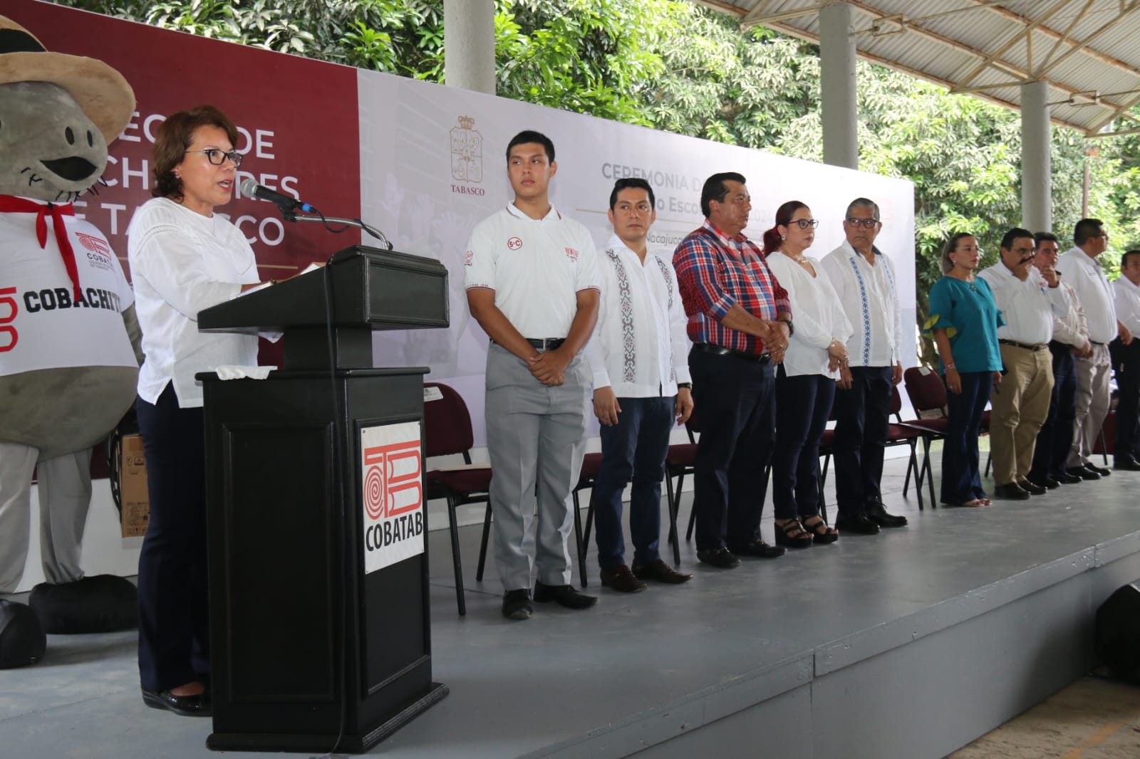 SETAB atestiguó la inauguración del ciclo escolar y dio bienvenida a los alumnos de nuevo ingreso al COBATAB