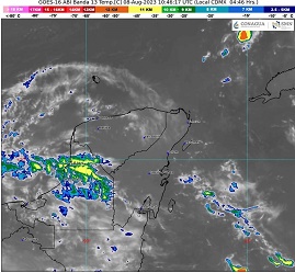 Clima de Quintana Roo hoy 08 de agosto del 2023