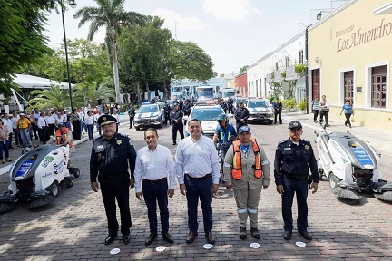 Entregan patrullas eléctricas para reforzar seguridad de Mérida
