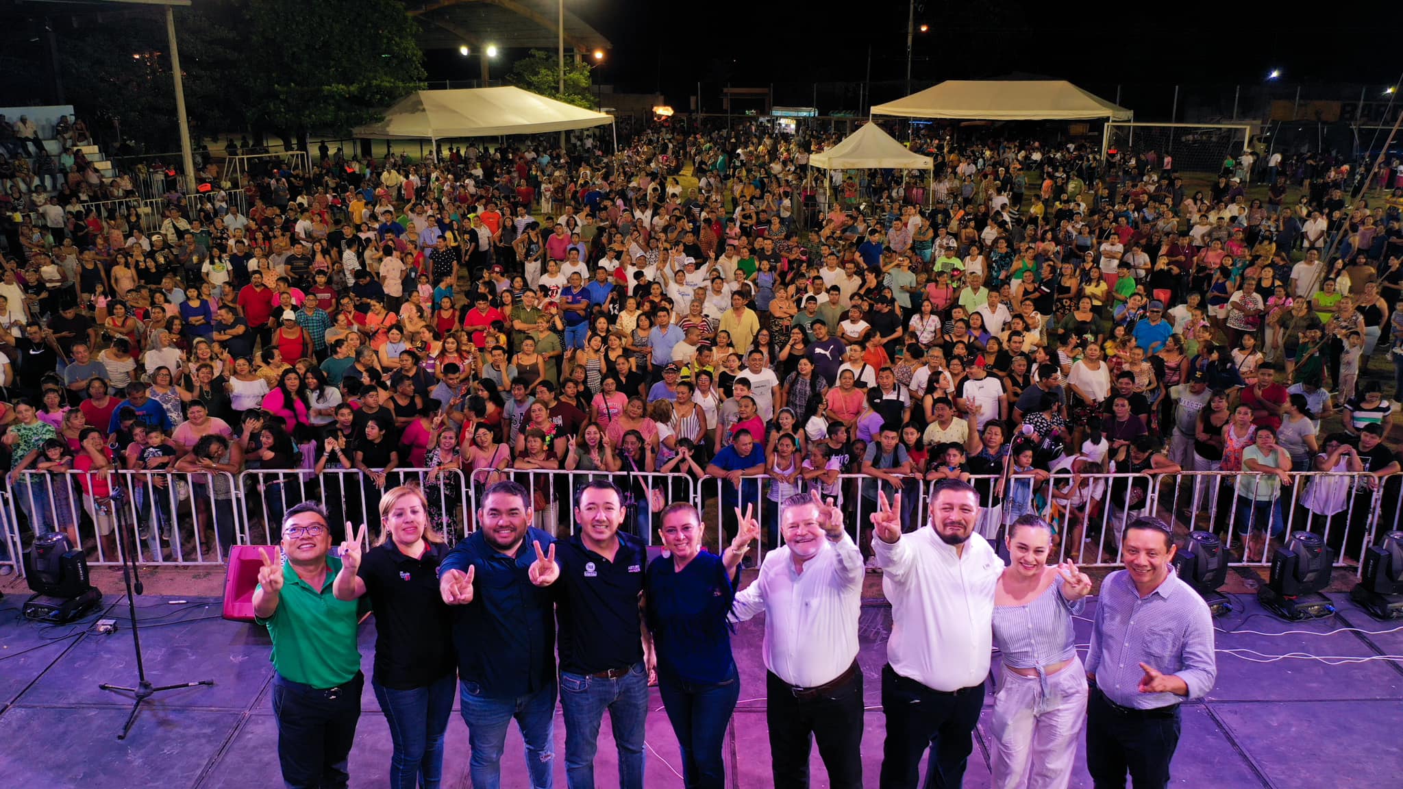 PAN Mérida celebró años de trabajo en equipo con más de 4,000 personas, en el sur de la ciudad