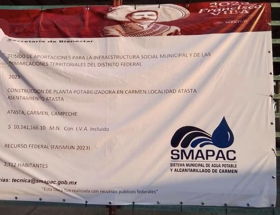 No avanza la construcción de la planta desalinizadora de agua de Atasta Pueblo