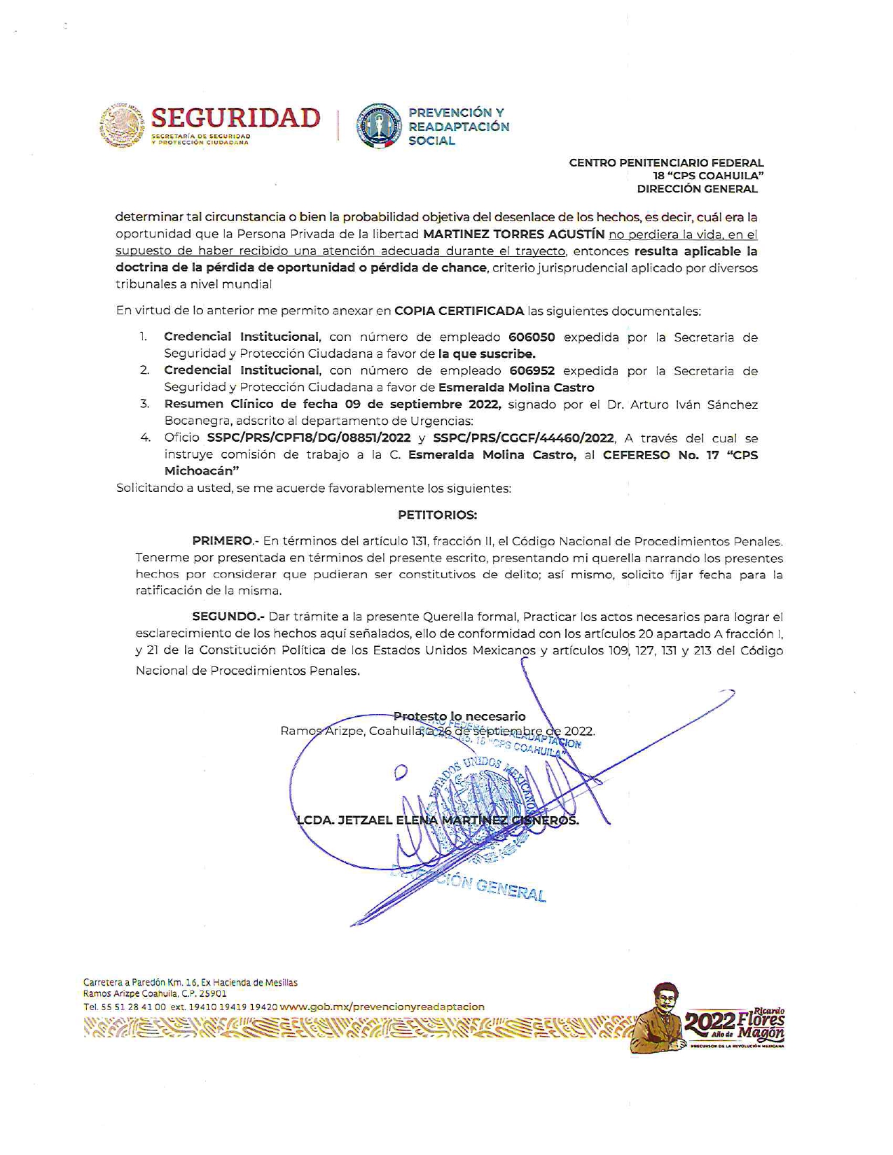 Suman dos “muertes sospechosas” más en penal de Ramos Arizpe