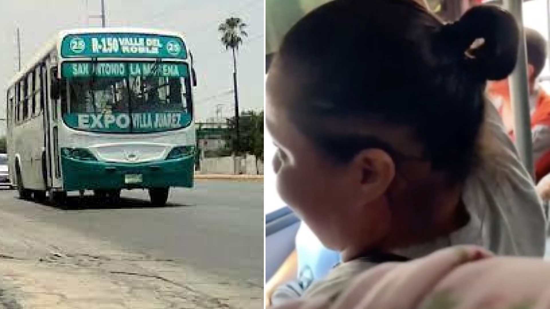 Mujer pelea en camión por asiento con hombre que se niega a ceder el asiento a una señora.