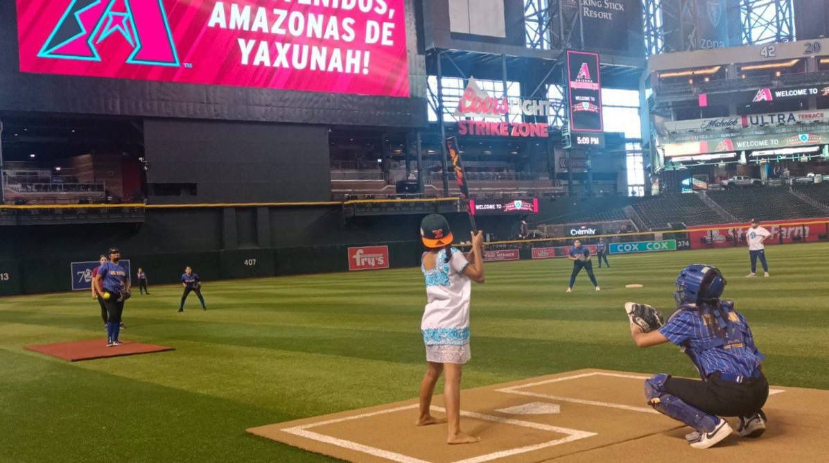 equipo de Yucatán dieron lo mejor de sí en el campo y muestra de ello fue el bateo de Lili Chan, Citlali Dzib y Berenice Ay