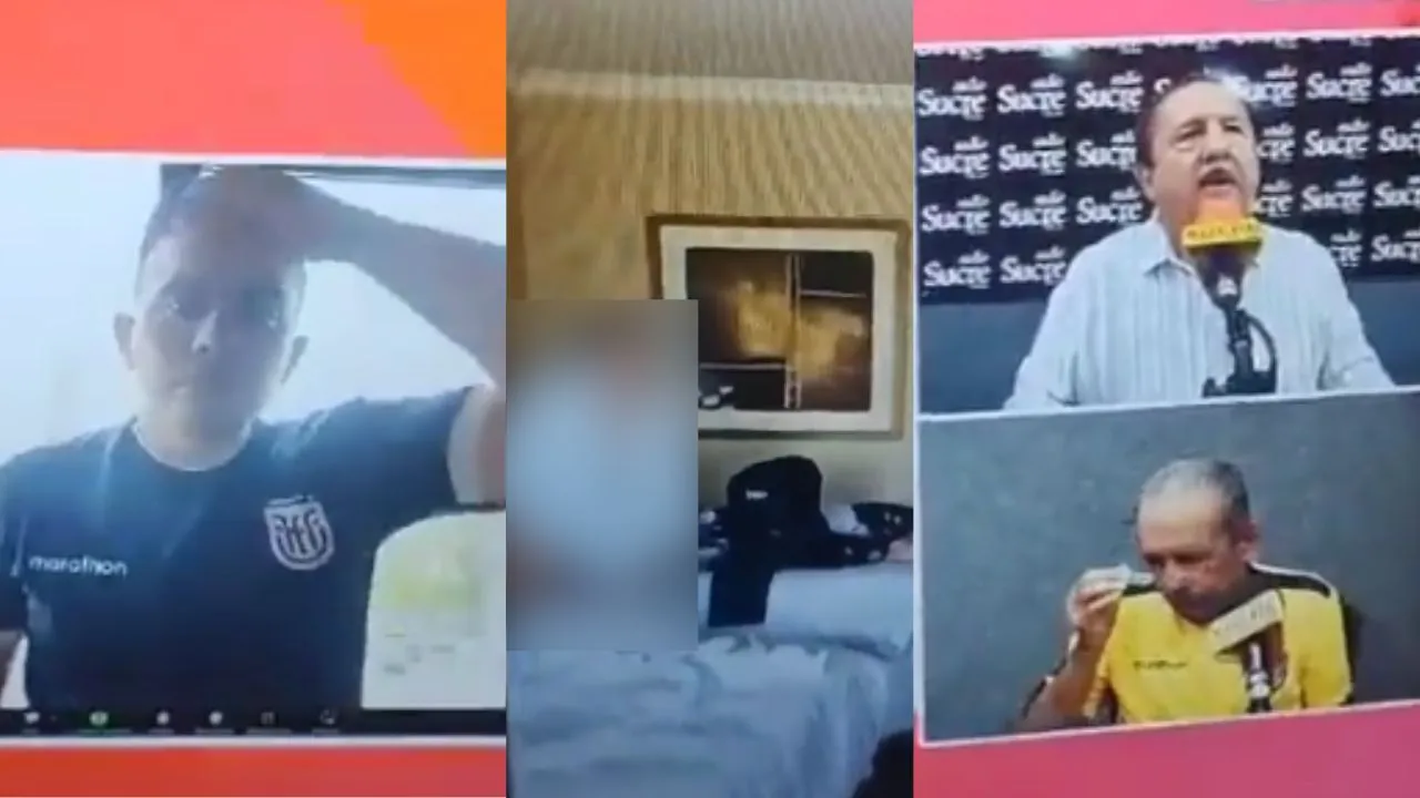 Periodista se exhibe con mujer en un hotel por medio de una videollamada