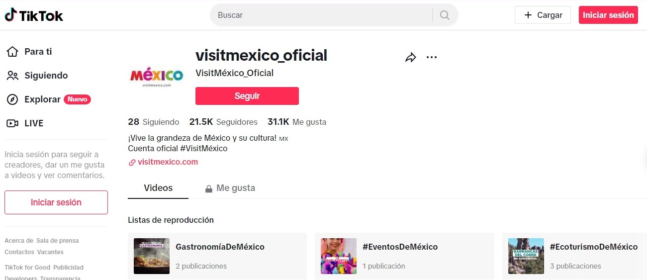 Visit México se expande en el mundo digital; se une a la plataforma Tiktok