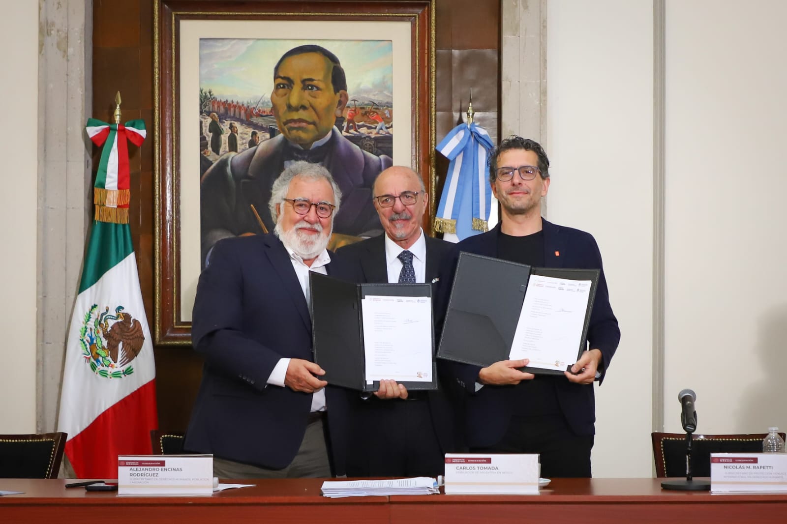 México y Argentina firman acuerdo en materia de derechos a la verdad y la memoria