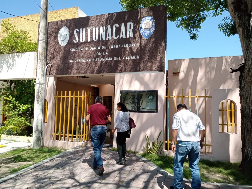 Destitución del Comité Ejecutivo Sindical del SUTUNACAR se planea dentro de la universidad
