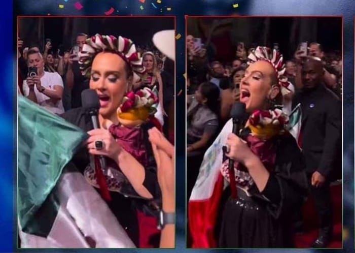 Adele celebra la Independencia de México en las vegas 