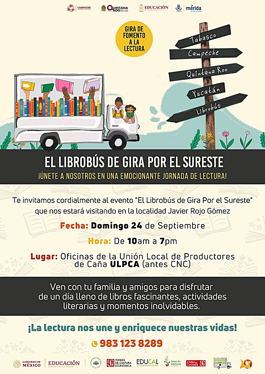 “BaluArtes Literarios”, el Librobús en el Sureste...