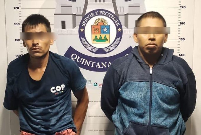 Dos hombres detenidos en Cancún; cargaban cabeza humana en una mochila