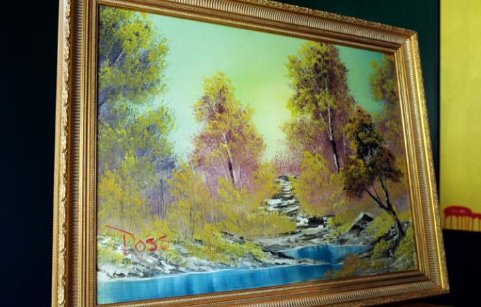 La primera pintura de Bob Ross