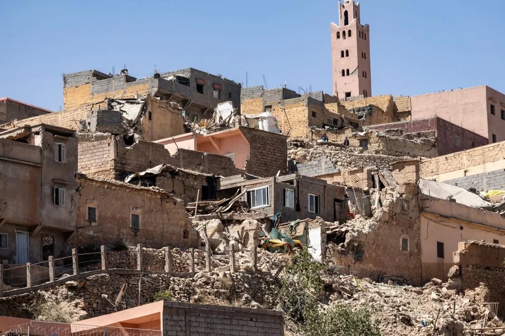 El terremoto en Marruecos dañó construcciones históricas.