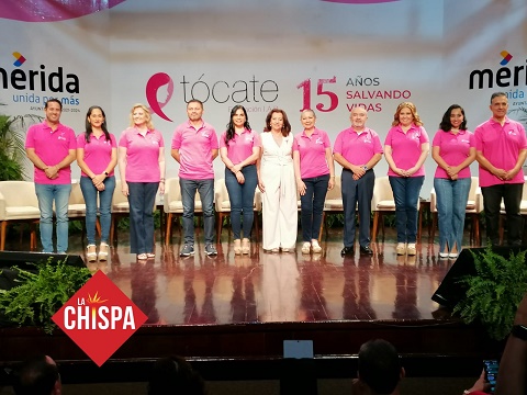 Para conmemorar 15 años de Fundación Tócate México anuncian mastografías gratuitas en la Plaza Grande de Mérida