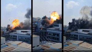 Los testiomonios de los residentes refieren varias explosiones.