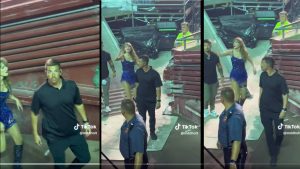 Un video viral en TikTok mostró al guardia realizando un servicio de seguridad impecable