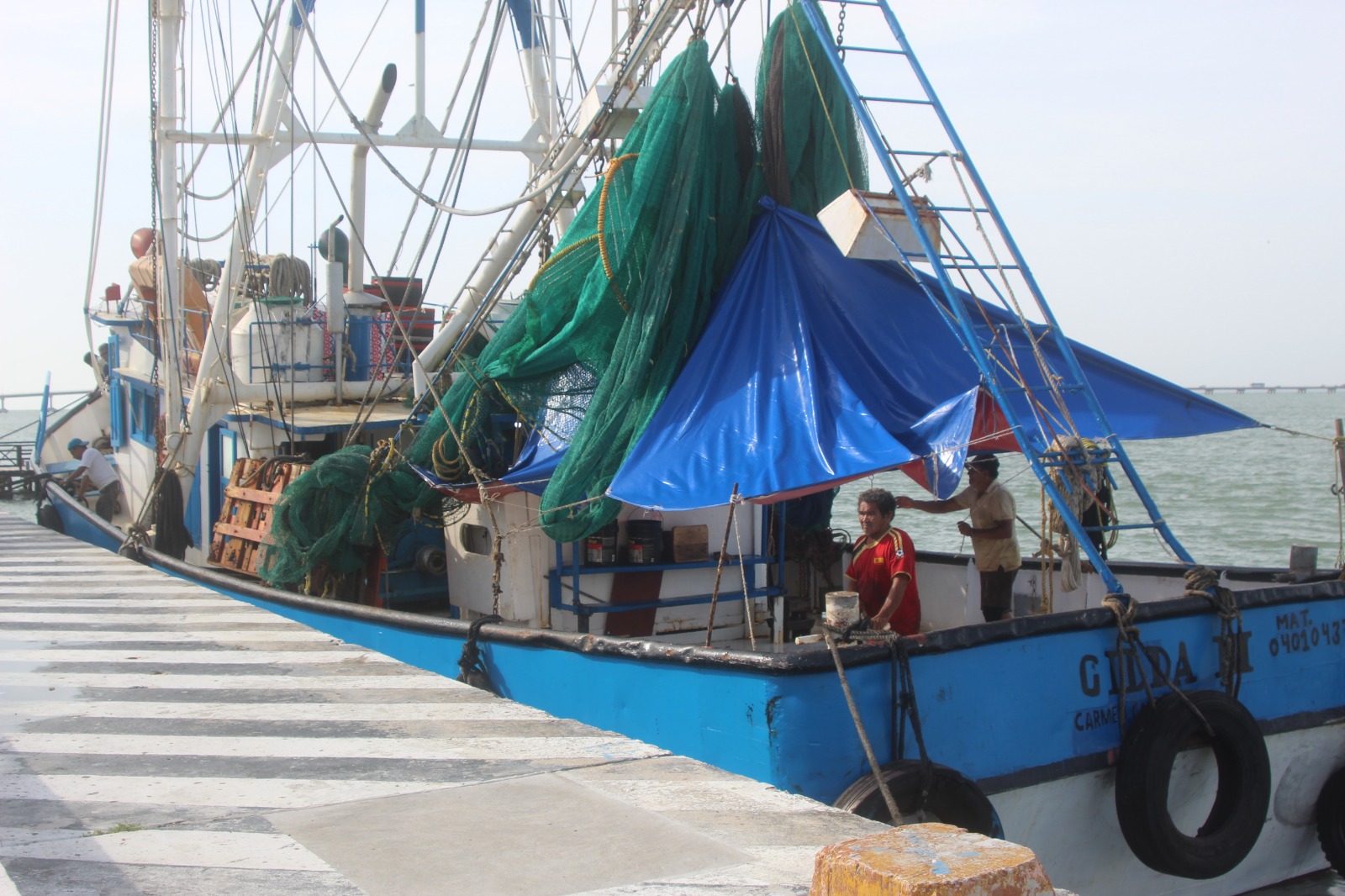 Deuda de 15 barcos camaroneros de Ciudad del Carmen a la APICAM está paralizada