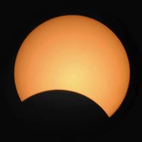 Así es como se ve un Eclipse Solar. 