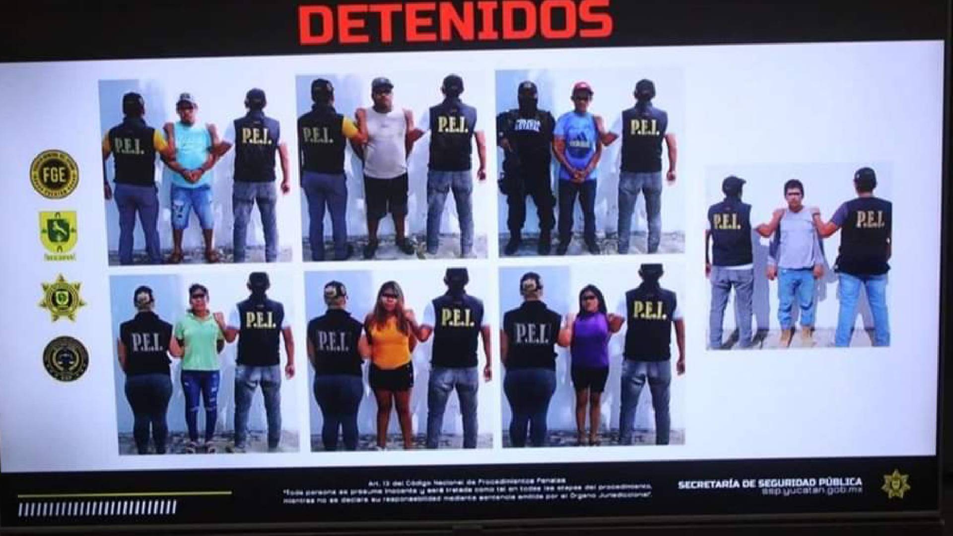 Siete detenidos por homicidio hoy en Ticul: los criminales proceden de Quintana Roo