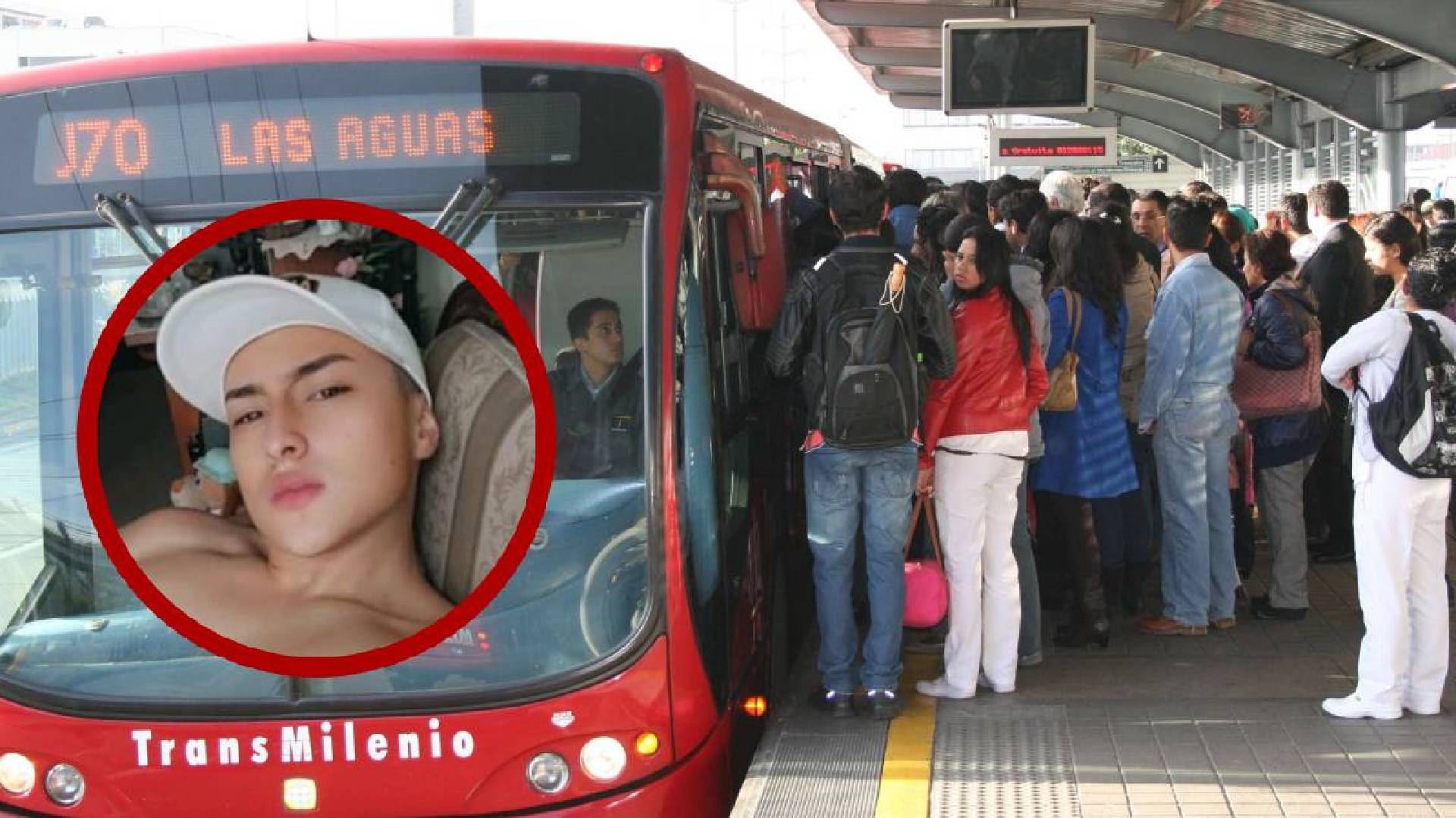 Joven vende besos en transporte público en Colombia y se hace vital.
