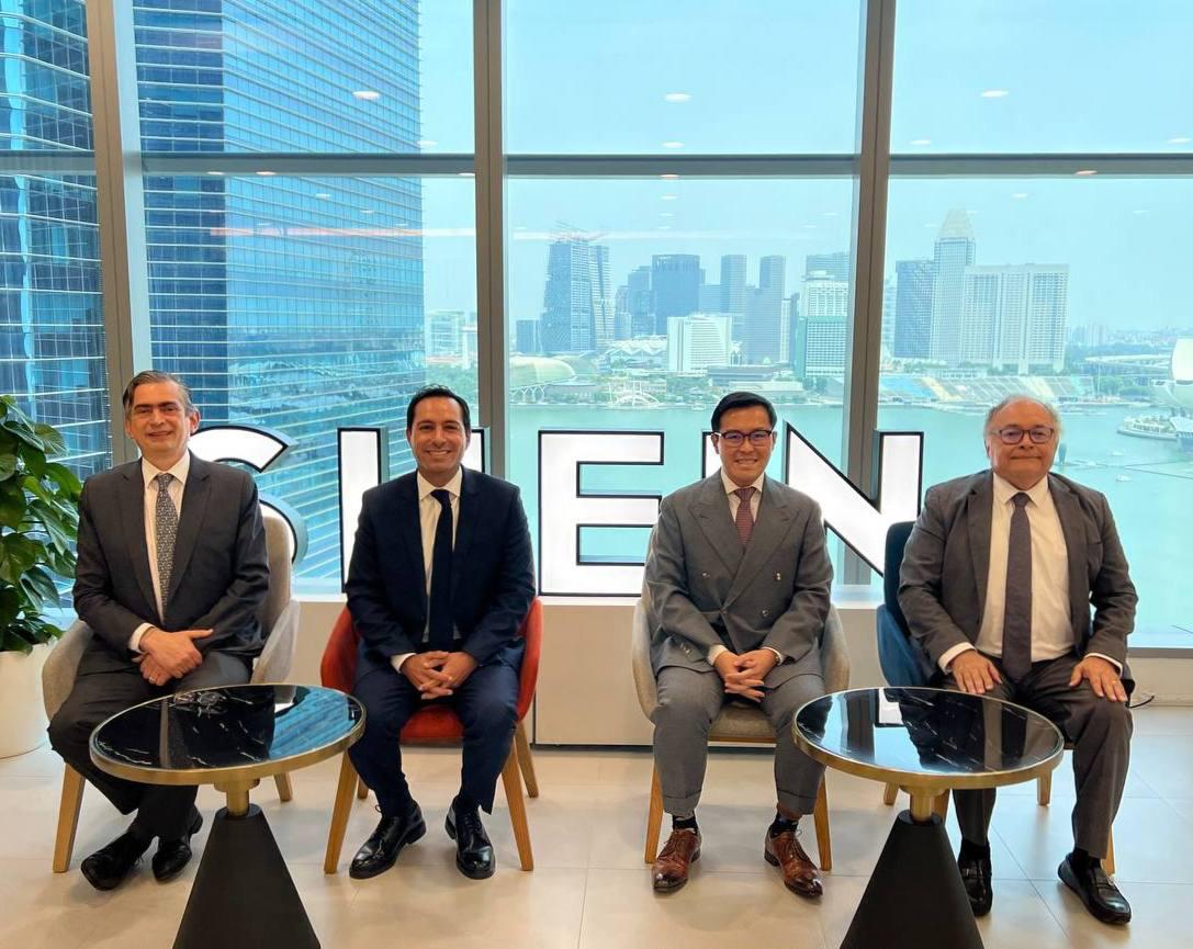 Mauricio Vila Dosal en Singapur sostuvo un encuentro con altos ejecutivos de la corporación internacional SHEIN en busca de nuevas inversiones para Yucatán